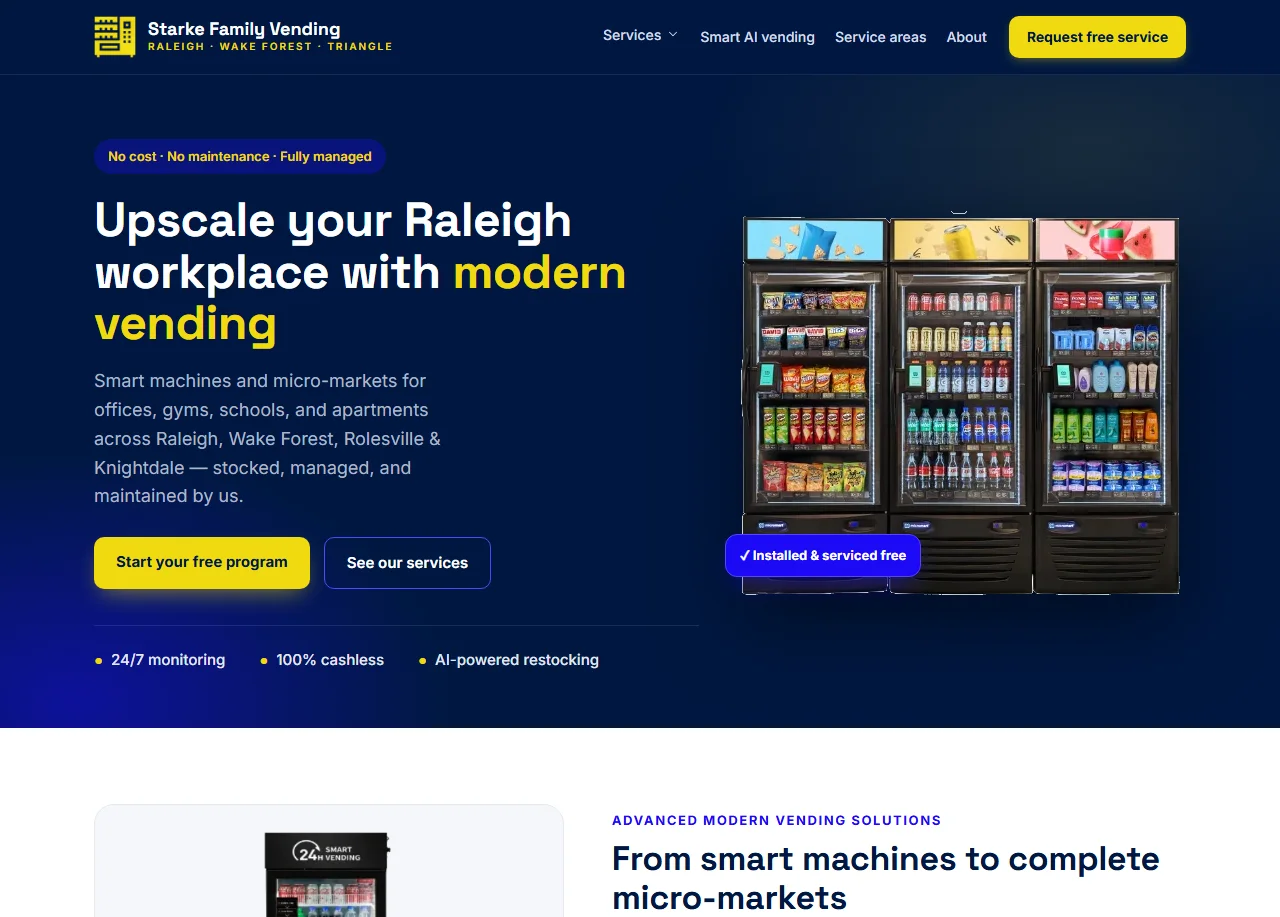 Starke Family Vending — snackvends.com homepage